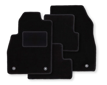 Dywaniki samochodowe, do: Ford Focus MK2 (2006-2010) cabrio- welurowe, czarne - Wielganizator