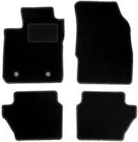 Dywaniki samochodowe, do: Ford Ka+ (2014-) hatchback- welurowe, czarne