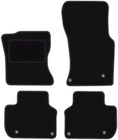 Dywaniki samochodowe, do: Jaguar XF X260 (2016-) sedan, kombi- welurowe, czarne