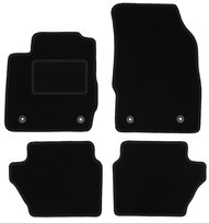 Dywaniki samochodowe, do: Mazda 2 II (2007-2015) hatchback- welurowe, czarne