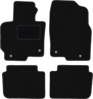 Dywaniki samochodowe, do: Mazda CX-5 I  (2012-2017) SUV- welurowe, czarne