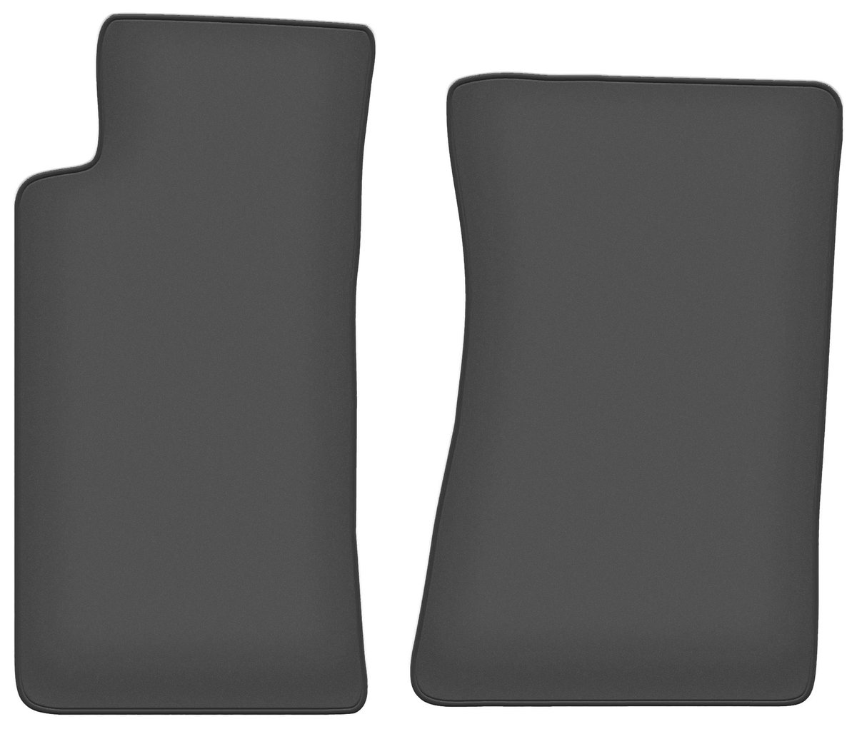 Tappetini In Gomma Su Misura Per Mazda MX-5 II NB (1998-2005) Cabrio, Set Anteriore 2 Pezzi, Nero