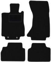 Dywaniki samochodowe, do: Mercedes S W220 4Matic (1998-2005) krótki- welurowe, czarne