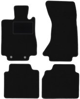 Dywaniki samochodowe, do: Mercedes S W220 4Matic (1998-2005) long- welurowe, czarne