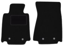 Dywaniki samochodowe, do: Nissan 370Z (2009-2020) coupe, roadster- welurowe, czarne
