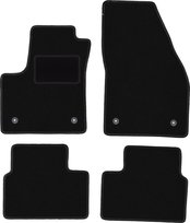 Dywaniki samochodowe, do: Opel Meriva B (2010-2017) minivan- welurowe, czarne
