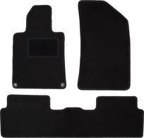 Dywaniki samochodowe, do: Peugeot 508 I (2010-2018) sedan, kombi, SW, RXH- welurowe, czarne