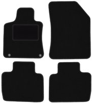 Dywaniki samochodowe, do: Peugeot 508 II (2018-) sedan, kombi, liftback- welurowe, czarne