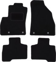 Dywaniki samochodowe, do: Peugeot Bipper (2007-2017) kombivan, Tepee- welurowe, czarne