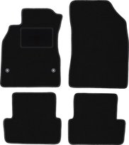 Dywaniki samochodowe, do: Renault Fluence (2009-2016) sedan- welurowe, czarne