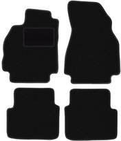 Dywaniki samochodowe, do: Renault Megane II (2002-2008) kombi, Grandtour- welurowe, czarne