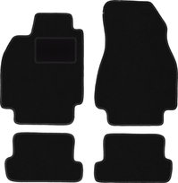Dywaniki samochodowe, do: Renault Megane II CC  (2003-2010) coupe, cabrio- welurowe, czarne
