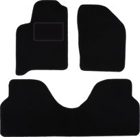 Dywaniki samochodowe, do: Renault Scenic I (1996-2003) minivan- welurowe, czarne