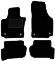 Dywaniki samochodowe, do: Seat Toledo III  (2004-2012) minivan- welurowe, czarne