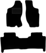 Dywaniki samochodowe, do: Volkswagen Phaeton Long (2002-2012) sedan- welurowe, czarne