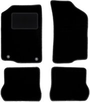 Dywaniki samochodowe, do: Volkswagen Scirocco II (1981-1992) coupe- welurowe, czarne