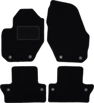 Dywaniki samochodowe, do: Volvo S60 II (2010-) sedan- welurowe, czarne
