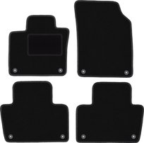 Dywaniki samochodowe, do: Volvo  XC90 II (2015-) SUV- welurowe, czarne