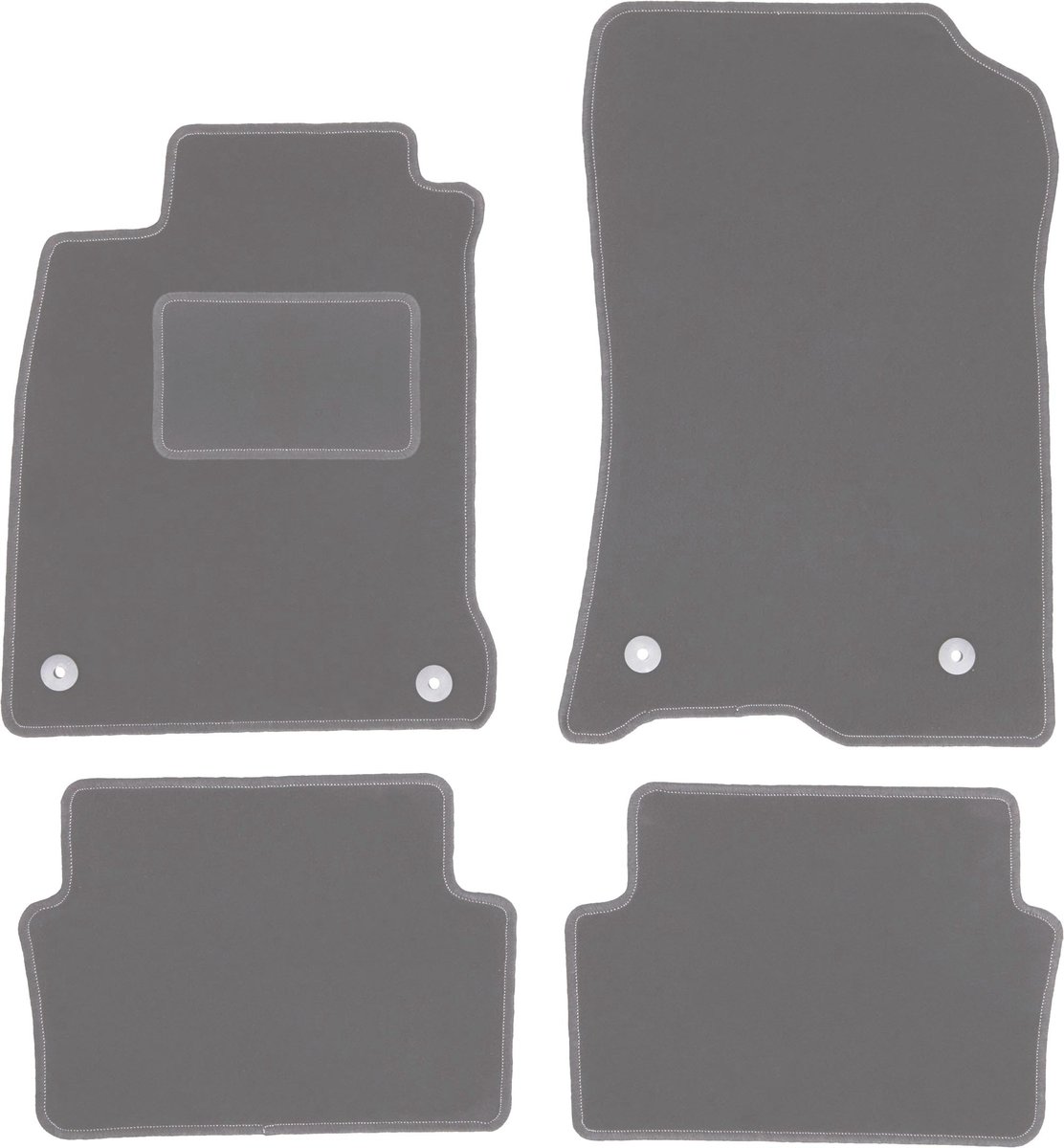 ELMASLINE Set di tappetini in gomma 3D per Renault TWINGO 3 III 2014-2024 | Tappetini extra alti