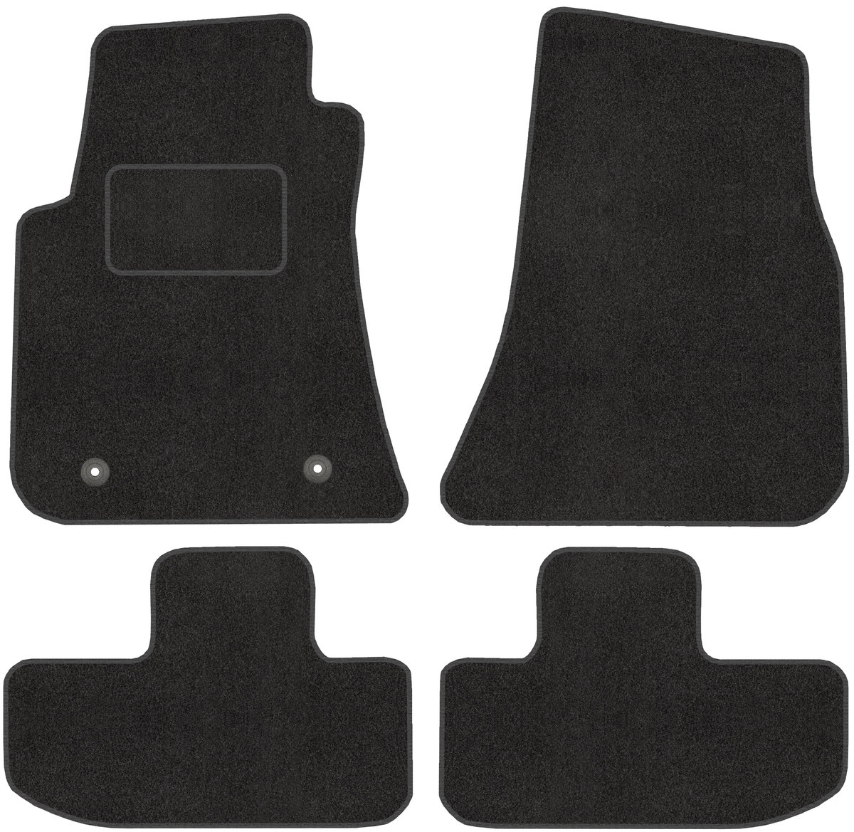 Set 4 Tappetini in Gomma su Misura per FORD Ka dal 2008>2016 (RU8