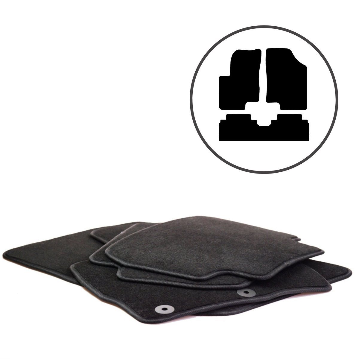 Dywaniki samochodowe welurowe do KIA Venga, 4szt. DIKEL Motoryzacja