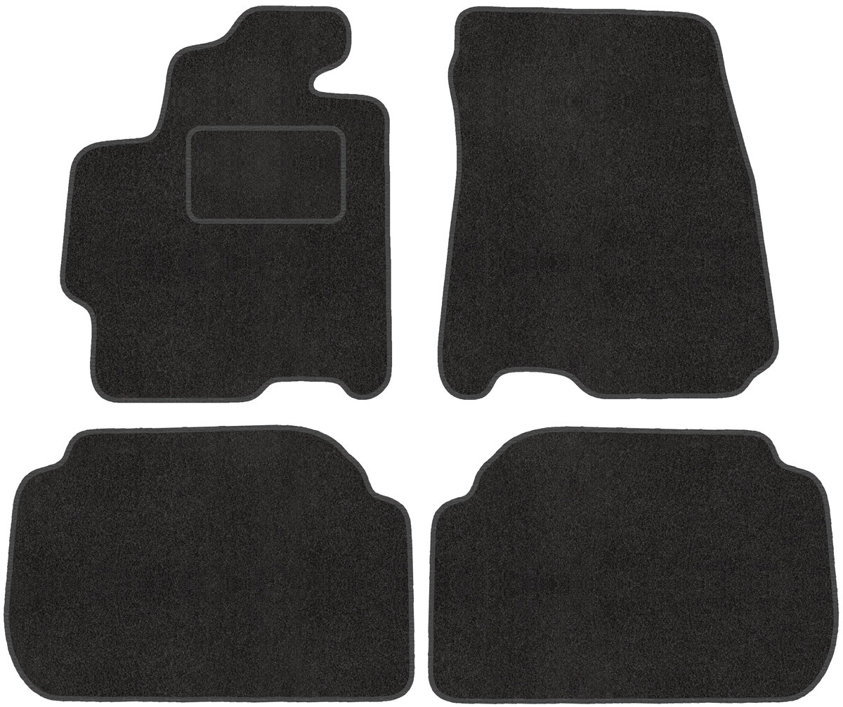 Set Tappetini realizzato per MAZDA PREMACY anno dal 1998 al 2005 in Moquette tessuto di velluto lavabile ROSSI c/Logo +bordi
