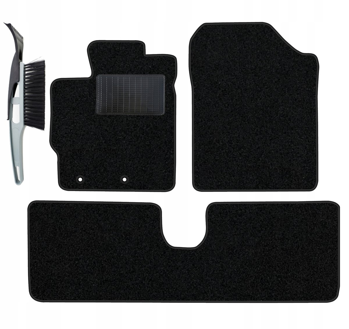 Tappetino Autista In Velluto Per Toyota Yaris III (2011-2020) - Su Misura Con Clip Ovale - Antiscivolo E Resistente