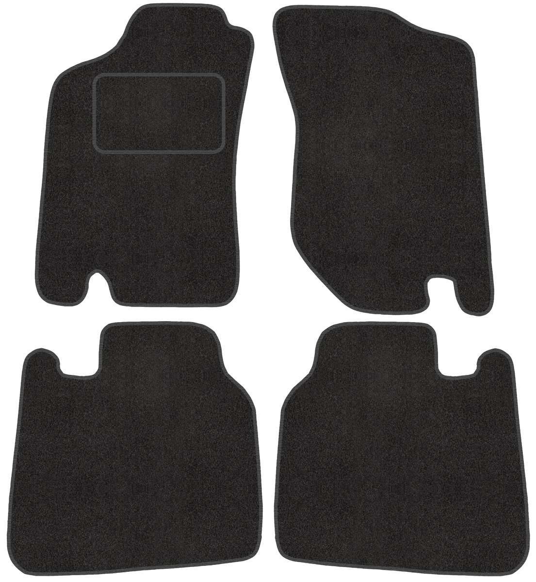 M MOTOS Tappetino Per Conducente In Velours Premium Per Alfa Romeo 145 (1994-2000) – Grigio, 1 Pezzo, Antiscivolo, Spessore 7 Mm - 5