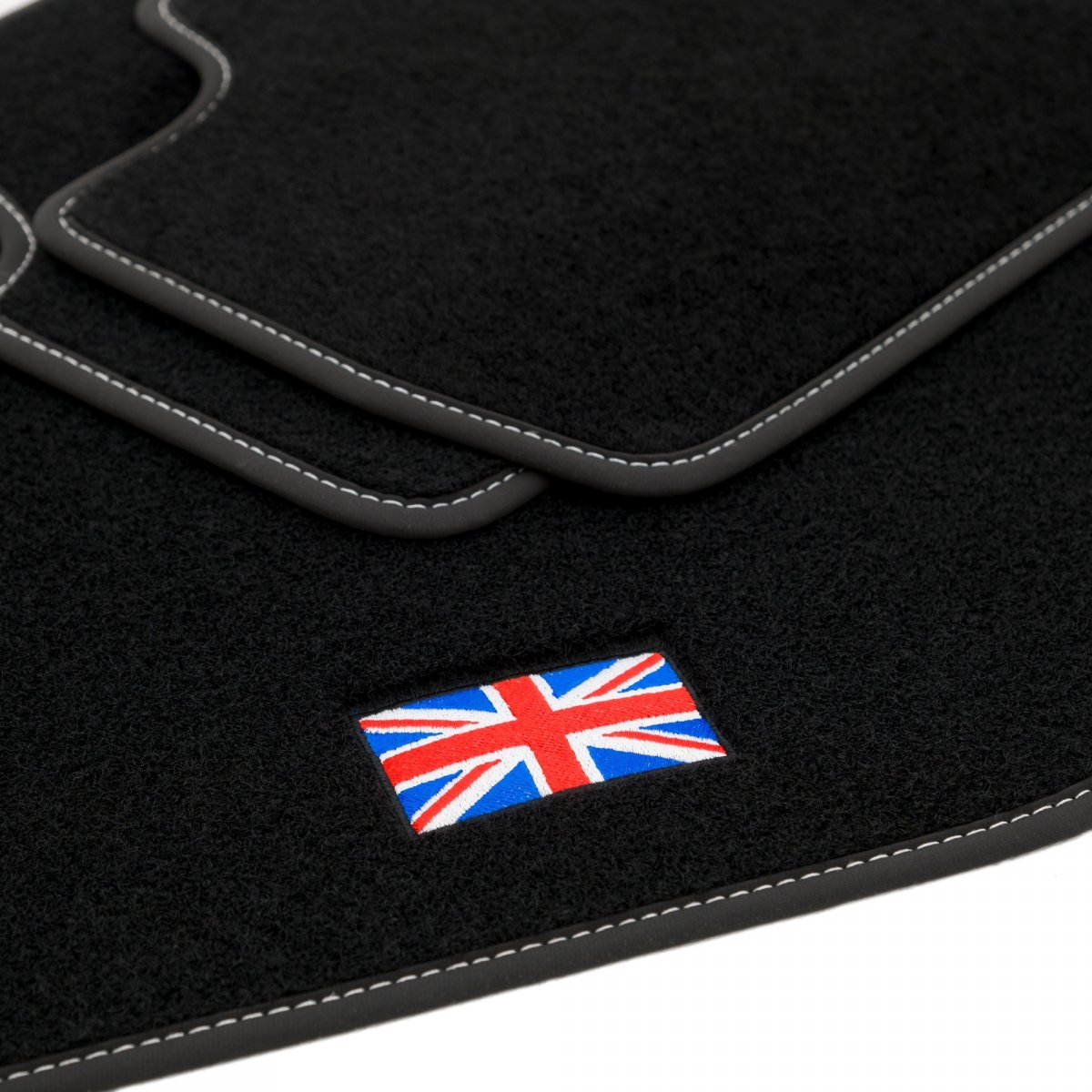 M MOTOS Tappetino Conducente In Velour Premium Per Mini Countryman I (2010-2019), Nero, 1 Pezzo, Antiscivolo, Spessore 7mm