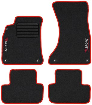 Dywaniki welurowe MAX-DYWANIK Audi A4 B8 Sedan / Kombi od 2007-2015r, 100338800422 - Max-Dywanik
