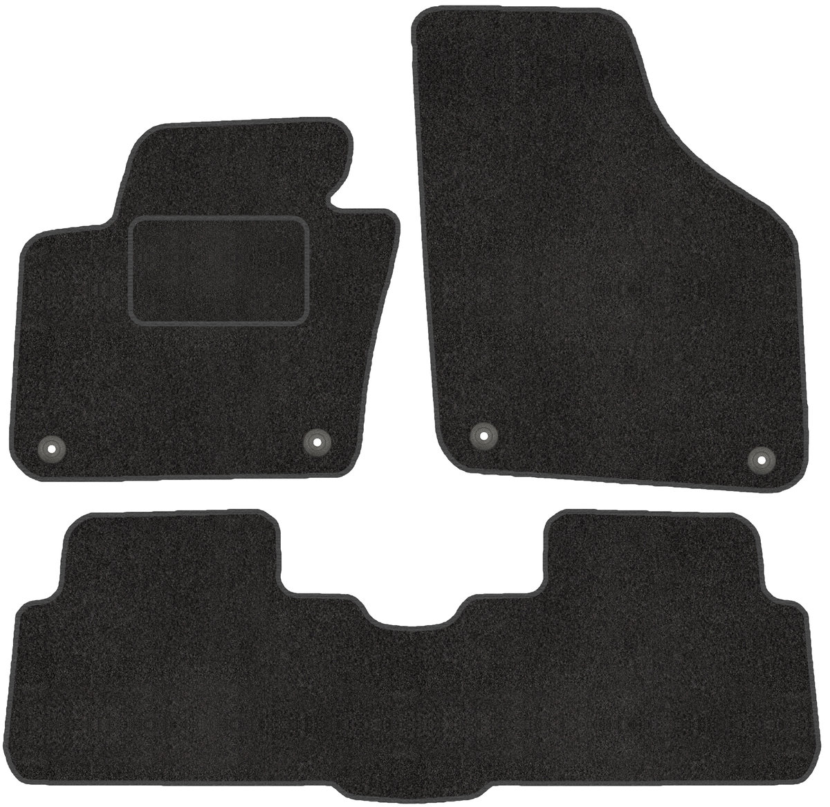 Tappetini In Gomma Anteriori Su Misura Per VW Sharan II (2010+) / Seat Alhambra II (2010-2020) – Set Da 2 - 3