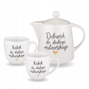 Dzbanek 1 litr do dialogu + Kubki 300 ml do dialogu małżeńskiego - Nadzwyczajnie