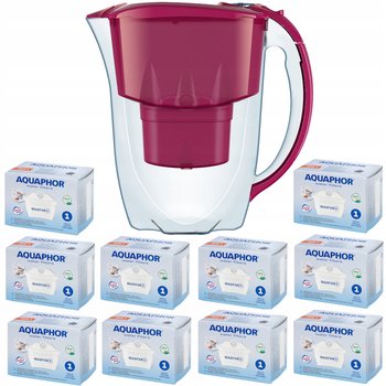 Dzbanek filtrujący Aquaphor Amethyst 2,8 l + 10 wkładów, wiśniowy - Aquaphor