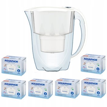 Dzbanek filtrujący Aquaphor Amethyst 2,8 l + 6 wkładów, biały - Aquaphor