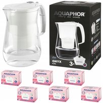 Dzbanek filtrujący Aquaphor Onyx 4,2 l + 6 wkładów, biały