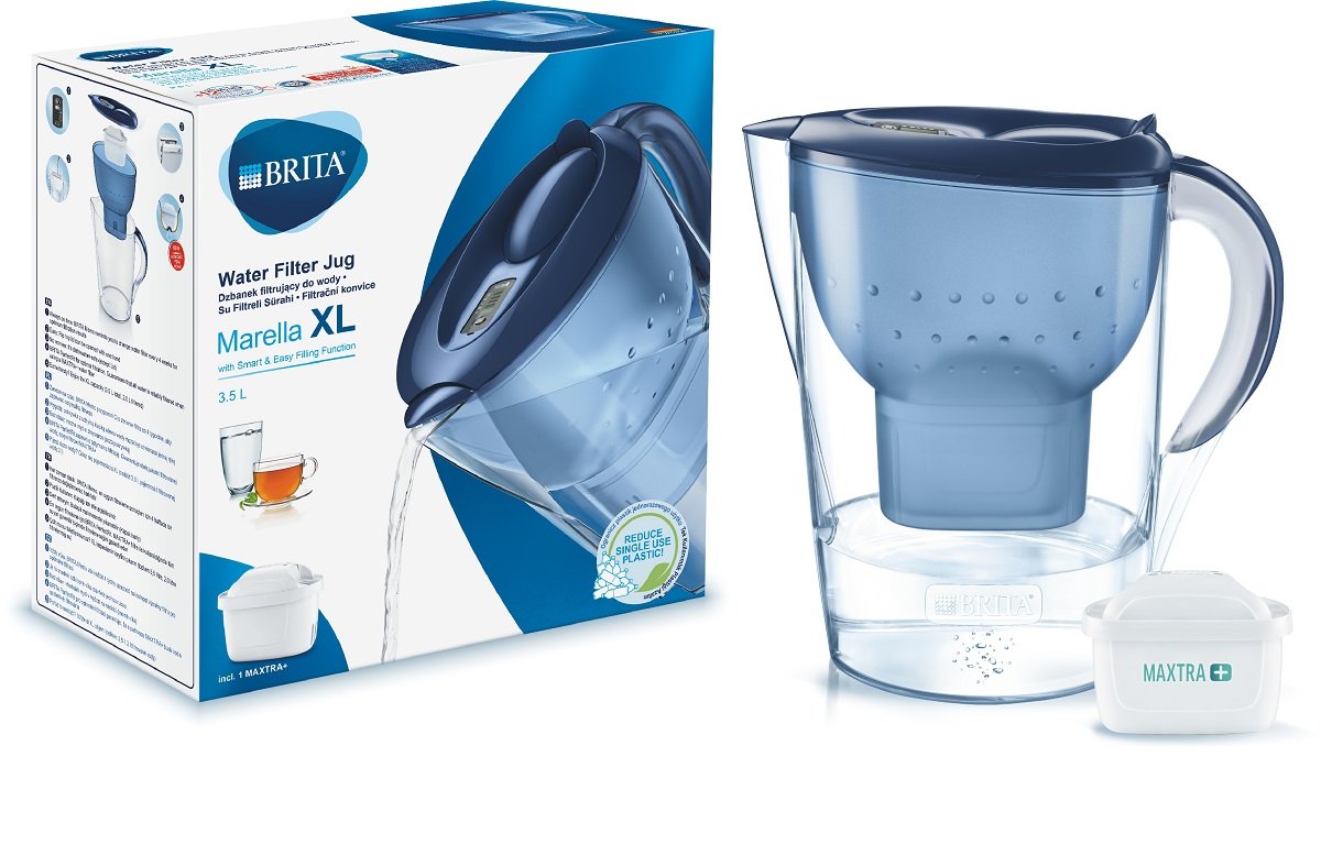 dzbanek filtrujący BRITA Marella XL MXplus, niebieski, 3.5 l