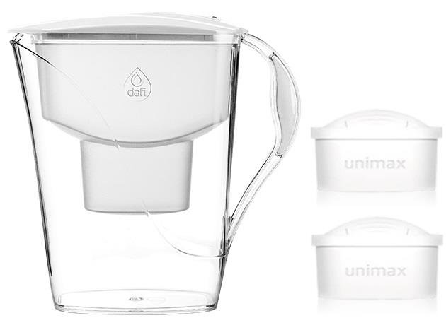 Dzbanek filtrujący DAFI Luna MI 3,3 l, biały + 2 filtry Unimax