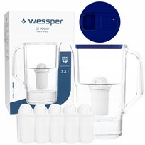 Dzbanek filtrujący Wessper D1 SOLID FutureFlow 3,3l + 6x filtr aquaclassic