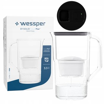 Dzbanek filtrujący Wessper D1 SOLID FutureFlow 3,3l czarny + 1x aquamax - Wessper
