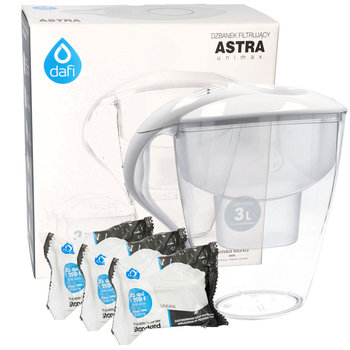 Dzbanek filtrujący wodę Dafi ASTRA 3L BIAŁY + 3x unimax - Dafi