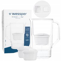 Dzbanek filtrujący z licznikiem LED Wessper D1 SOLID 2,8 l aquamax + 3x Filtr