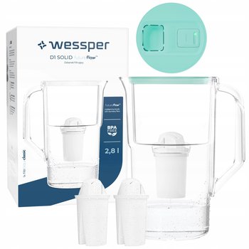 Dzbanek filtrujący z licznikiem LED Wessper D1 SOLID aquaclassic + 3x Filtr 2,8 L - Wessper