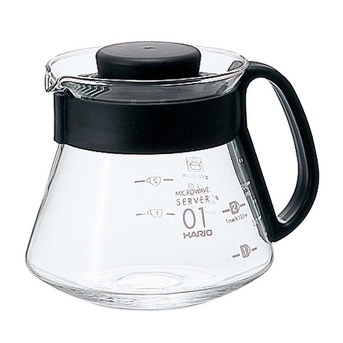 Dzbanek HARIO Range Server V60-02 Microwave, 600 ml, czarny