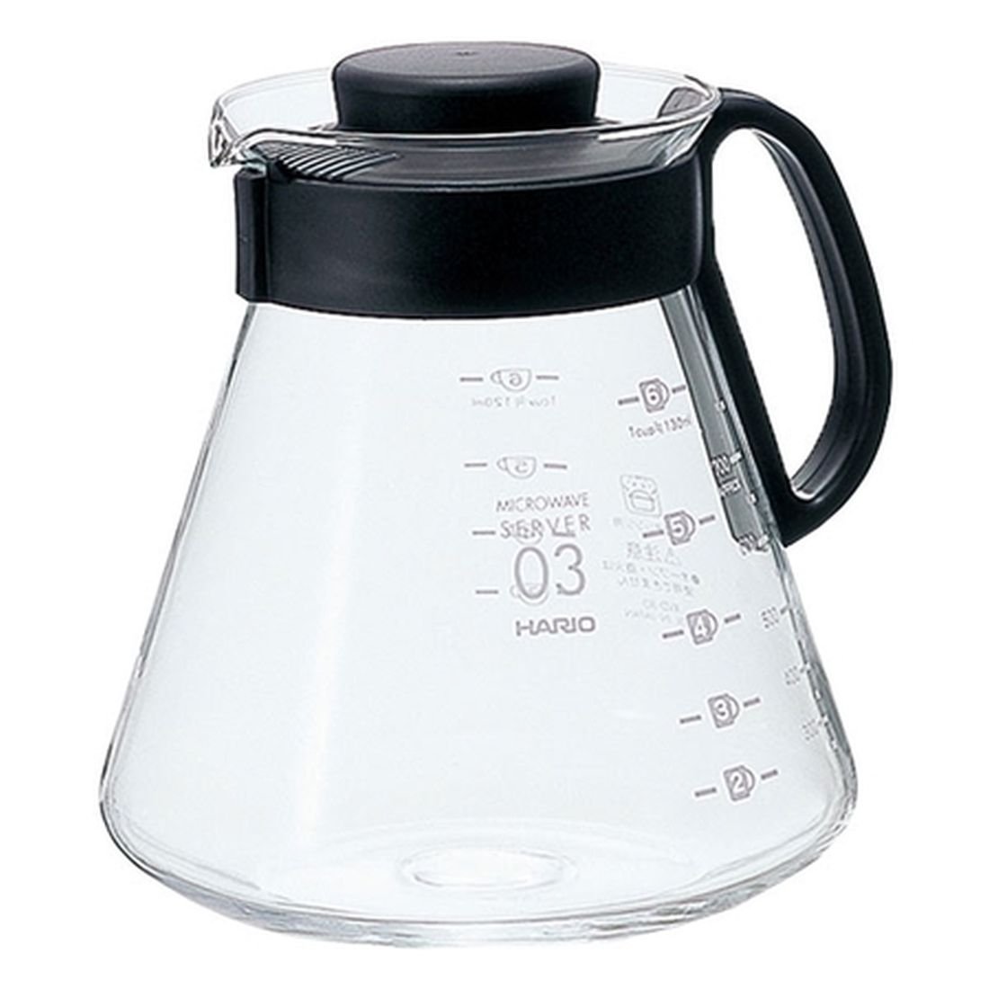 Dzbanek HARIO Range Server V60-02 Microwave, 800 ml, czarny