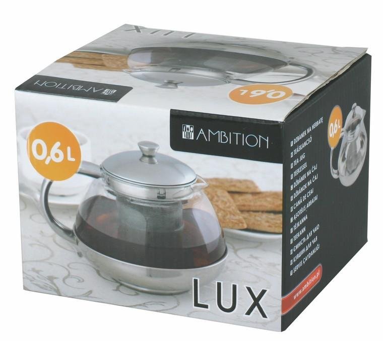 Dzbanek Lux z sitem do zaparzania 0,6 l AMBITION