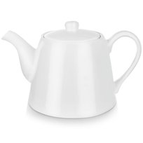 Dzbanek porcelanowy z uchwytem i pokrywką do kawy herbaty biały LUNA 2 l Inna marka