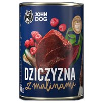 Dziczyzna z malinami JOHN DOG Berry, 400 g