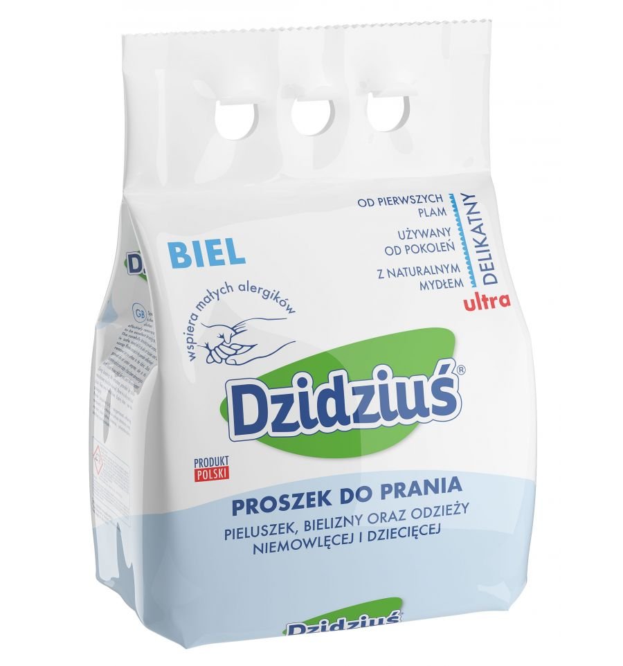 Фото - Пральний порошок Dzidziuś, Proszek do prania do białego, 3 kg