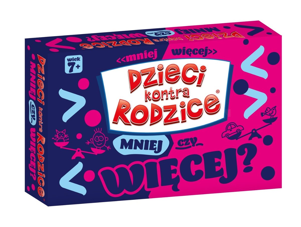 Dzieci Kontra Rodzice Mniej Czy Więcej gra planszowa Kangur