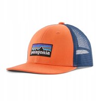 Dziecięca czapka z daszkiem Patagonia K's Trucker Hat P-6 Logo Orange Peel